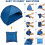 Beach Tent with Window Ventilation 27.55" x 19.68" Blue 4
