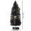 Halloween bottle brush trees black tabletop decor 6 pcs 3