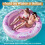 (white, 190*165cm) Inflatable Water Float Leaf Pool Lounge Party Floating Chair Water Bed 4