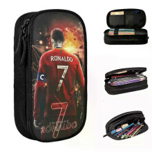 TF812 CR7 Football Soccer Pencil Cases Lovely Ronaldos Pen Bag Kids Large Storage Office Gift Pencil Pouch