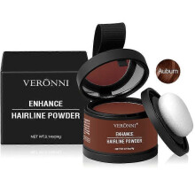(02 Auburn) 2pcsHairline Shading Powder for Concealing High Foreheads, Shaping Sideburns, and Waterpro