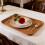 Wood Grain Rectangular Serving Tray – Plastic, 5
