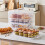 Boîte de rangement de gâteaux à 3 niveaux, plastique ABS, 4