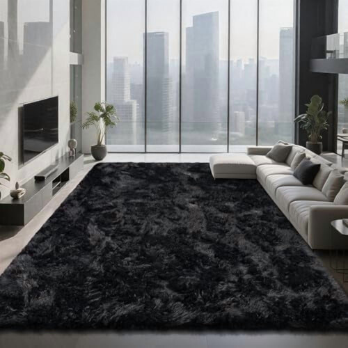 1,5x2,4 m ultrablødt Shag-tæppe 1