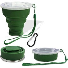 2025 Latest Model Collapsible Cup-Silicone Foldable Expandable Folding Drinking