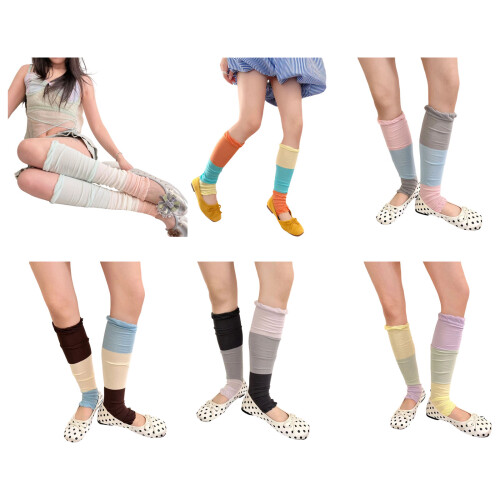 Gradient Knitted Socks With Reinforced Heel For Ballet-Kabailan 2