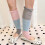 Gradient Knitted Socks With Reinforced Heel For Ballet-Kabailan 6
