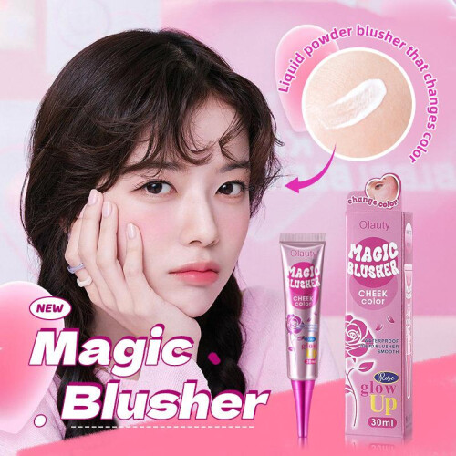 Olauty Magic Blusher Cream Color Changing Blush Stick Matte Subtle Flush Long-Lasting 1