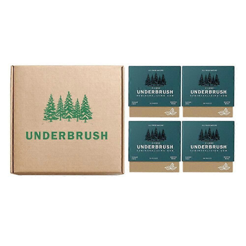 (Blue) 4pcs Mint Mineral Supplement Chewing Gum