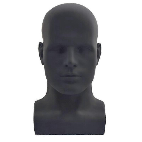 Male Mannequin Head Professional Manikin Head (Matte Black)