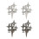 Accessoire d'écouteur étoile scintillante en zircone,-Argent 2