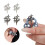 Accessoire d'écouteur étoile scintillante en zircone,-Argent 3
