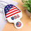 LHXC mallet putter cover PU leather USA flag half-round 3