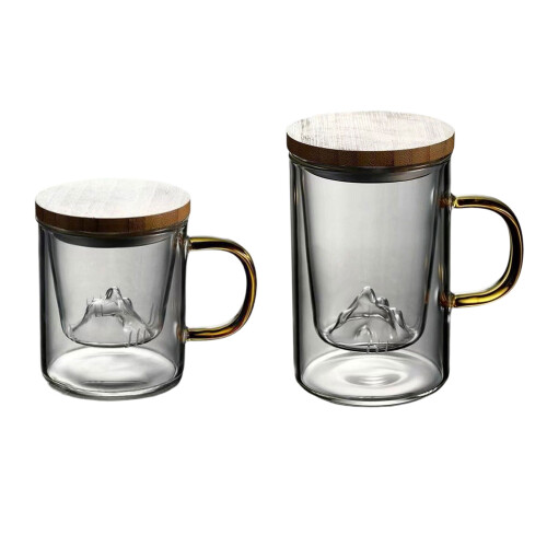 Glass Beverage Container With Integrated Strainer And-500ml 1