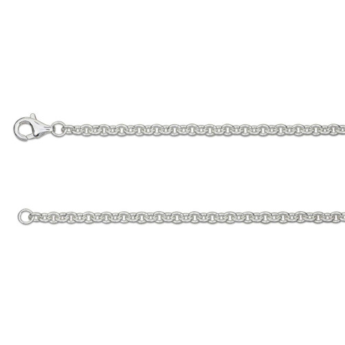 (20"/ 50cm, 3.0mm) 925 Sterling Silver Necklace Cable Chain 1