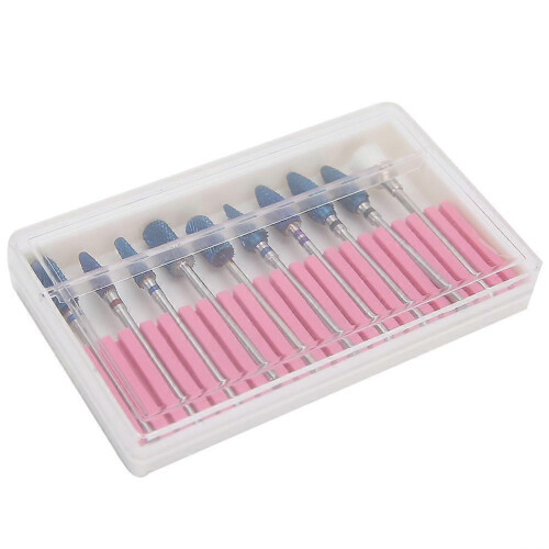 10Pcs Nail Grinding Head Nail Drill Bit Set Nail Polisher Accessory Manicure Tool Kit 1
