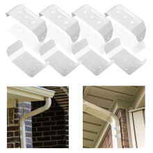 Gutter Downspout Straps Wall Mount Brackets 2x3Inch-8Pcs