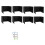 8 Pack Desk Dividers for Students, Waterproof Plastic black 1