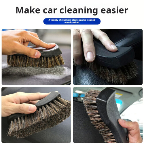 Ergonomic Handle Design Car Interior Detailing Brush Make-Blue 2