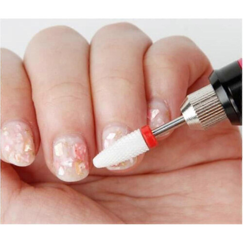 10Pcs Ceramic Nail Drill Bits Set Remove Acrylic Gel Cuticle Nail File Bit Tools 2