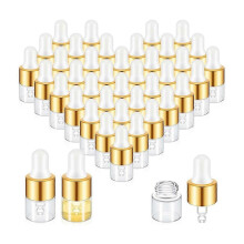 100Pcs Glass Dropper Bottle Bulk Clear Essential Oil Dropper Bottles