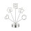 Modern Tabletop Photo Display Tree Round Base 5 Branch-Silver 2