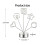 Modern Tabletop Photo Display Tree Round Base 5 Branch-Silver 4
