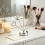 Modern Tabletop Photo Display Tree Round Base 5 Branch-Silver 7