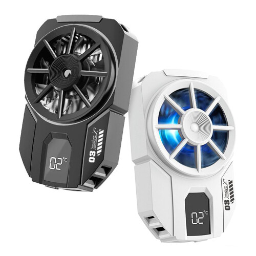 Smartphone-koelers Gadget met realtime temperatuurmonitor-Wit 2