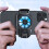 Mobile Phone Cooling Fan With Digital Temperature Display-Black 4