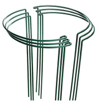 6 Pack Large 60cm Tall Bow Plant Support Stakes,Metal Garden Supports