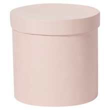 Boîte à fleurs cylindrique en papier rose pour emballage floral à domicile