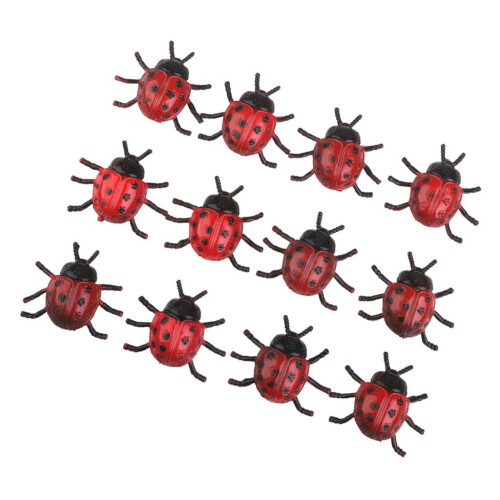 Figurines de coccinelles, cadeaux d'invités, 12 pièces