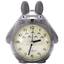 Réveil veilleuse Totoro Wekity avec fonction snooze, gris