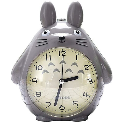 Wekity Totoro Yövalokello Torkkutoiminnolla Harmaa