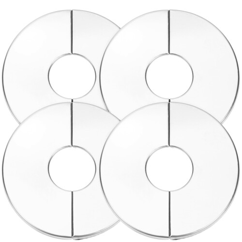 Wand-Split-Flansch-Abdeckungen, runde Rosettenplatten, 4 Stück