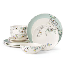 Oneida Botanica dinnerware set 12-piece service for 4