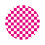 Acrylic Checkerboard Coaster 10 cm Round 1