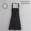 Delantal de lona de algodón impermeable unisex Art Garden Chef 5