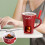Ceramic Chocolate Fondue Mug with Forks 1 pc 5