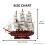 Confection Model Ship 1a With Display Stand Assembled 50cm Handmade 3