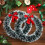 künstlicher Weihnachtskranz (30 cm) mit roter Schleife 1