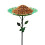 Solar LED Bird Bath Outdoor Decor Rustic Metal 1 Piece 6