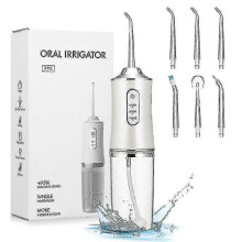 Oral Irrigator 3 Modes USB Rechargeable Dental Water Jet 220ML Water Tank Waterproof