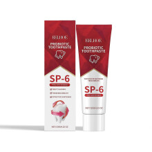 Probiotic toothpaste cleans odor and dirt, protects teeth, cleans teeth, protects teeth, a