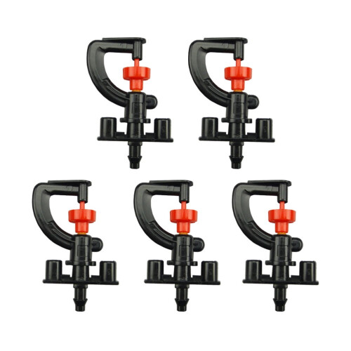 Drip Irrigation Rotating Sprinkler Nozzle G Type Black 10