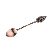 Cuillère à café rétro en alliage, cuillère à dessert 11 cm