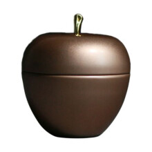 Apple-shaped metal storage box for tea or candy