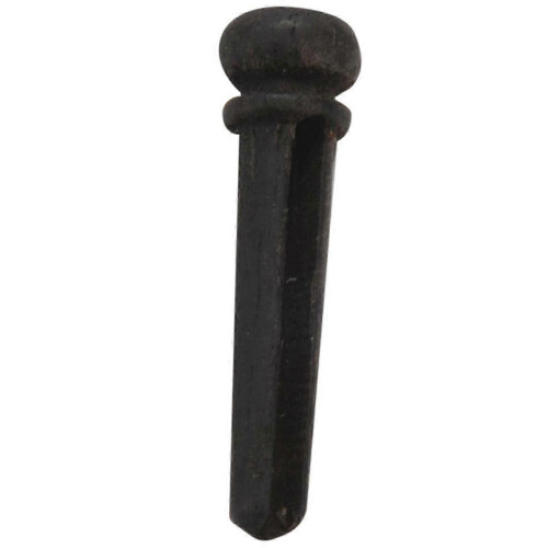 6Pcs Black Ebony Shell Guitar Bridge Bone Pins Set with Abalone Dot 2