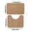 Bathroom Floor Mats Set Non-Slip Microfiber2-Piece 6